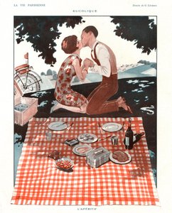 Bucolique", ilustración de "La Vie Parisienne de Georges Leonnec
