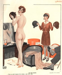 Ilustración de "Le Sourire" (litografía en color)