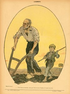 La Baionnette, satírica en colores de Georges Leonnec