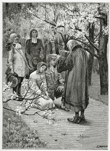 Matrimonio de Ethel y Ordener - ilustración de Han de Islandia, siglo XIX de Georges Marie Rochegrosse