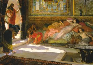 Nueva llegada al harén, Tebas, 18ª Dinastía, c.1890 de Georges Marie Rochegrosse
