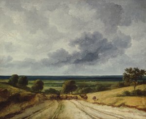 Camino en el campo de Georges Michel