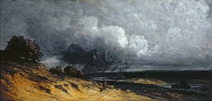 Tormenta cerca de Montmartre de Georges Michel