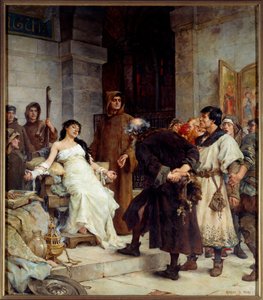 Un estigma en la Edad Media Pintura de Georges Moreau de Tours (1848-1901) 1885 Nantes, museo de Bellas Artes de Georges Moreau de Tours
