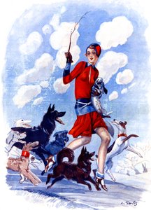 Bribona de primavera, la niña de mamá en peligro - ilustración de la Vie Parisienne