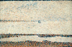 Playa en Gravelines, 1890 de Georges Pierre Seurat