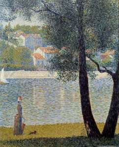 El Sena en Courbevoie. Pintura de Georges Seurat (1859-1891) 1885 Colección privada