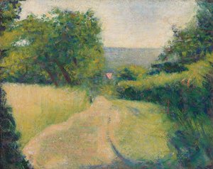 El camino hundido; Le Chemin creux, 1882 de Georges Pierre Seurat