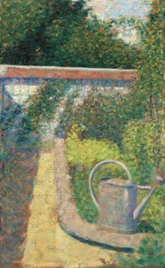 La Regadera - Jardín en Le Raincy, c. 1883 de Georges Pierre Seurat