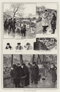 Escenas de Invierno en los Quais de París, un Terreno de Caza Feliz para los Coleccionistas de Libros de Georges Redon