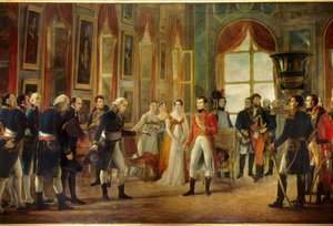 Napoleón I recibido en Saint-Cloud por el Senatus-Consulte que lo proclamó emperador de los franceses el 18/05/1804 de Georges Rouget