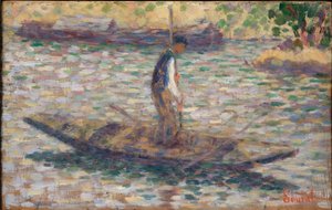 Una pescadora de Georges Seurat