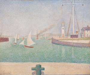 Entrada del puerto de Honfleur de Georges Seurat