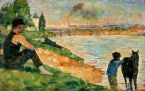 G.Seurat, Estudio para lugar de baño