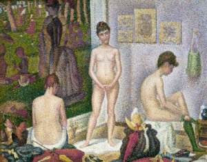 Las posadoras (versión pequeña) de Georges Seurat