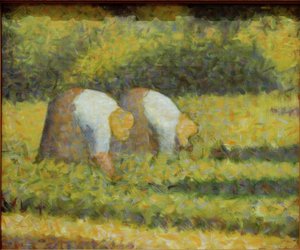 Campesinas trabajando de Georges Seurat