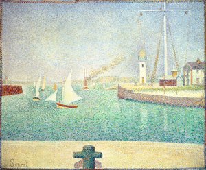 Puerto de Honfleur, c.1886 de Georges Seurat