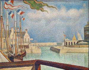 Porteen-Bessin, un domingo de Georges Seurat