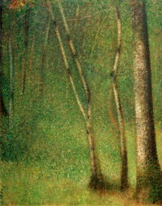 Bosque en Pontaubert de Georges Seurat