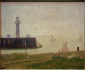 Punta del muelle de Honfleur de Georges Seurat