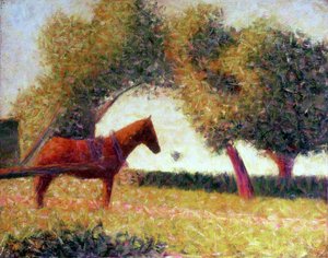 El caballo arnesado, 1883