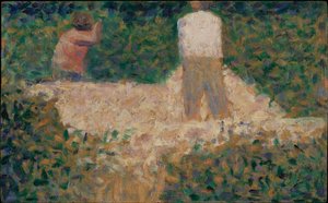 Dos picapedreros de Georges Seurat