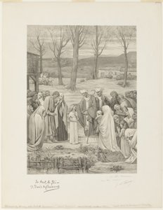 Vida pastoral de Santa Genoveva (panel central)