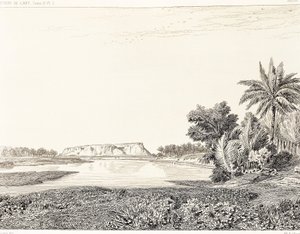 Irak, vista de Babilonia, dibujo de F. Thomas de un grabado de Georges Perrot (1832-1914) y Charles Chipiez (1835-1901), Histoire de l