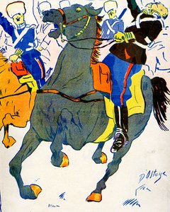 Bulgaria movilizando sus tropas para la guerra, 1908 de Georges d 1878 1937 Ostoya