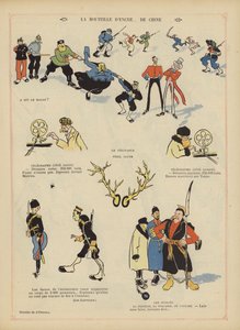 Sátira sobre la guerra ruso-japonesa. Ilustración para Le Rire