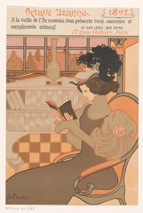 Saludo de Año Nuevo de Octave Uzanne para el año 1897 de Georges de Feure