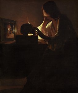 La Magdalena Arrepentida, c. 1635-1640 de Georges de La Tour
