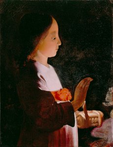Virgen María joven de Georges de La Tour