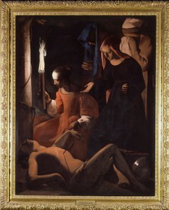 San Sebastián es atendido por Santa Irene