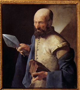 El apóstol Santo Tomás. Pintura de Georges de la Tour (1593-1652) Siglo XVII