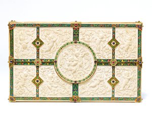 Raro portabilletes para Boucheron, 1893 de Georges le Sache
