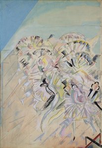 Diseño de escenario para la opereta Girofle-Giroflia de Ch. Lecocq, 1922
