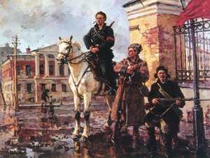 Primeros días de la Revolución de Octubre, Rusia de Georgi Savitsky