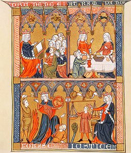 4 Virtudes cardinales de Somme le Roi por el dominico Fray Laurent, c 1290-1300 (48292049006) de Georgia Levan Ramishvili from Tbilisi