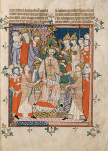 Coronación de Eduardo II del Apocalipsis, Visio Sancti Pauli, MS 020, Corpus Christi College, Cambridge, 1300-25 (28252729249) de Georgia Levan Ramishvili from Tbilisi