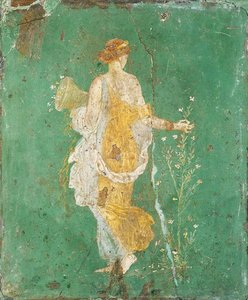 Flora, fresco Villa de Ariadna en Estabia, cerca de Pompeya, c. 15-45 d.C. (38594045730)