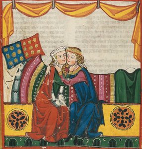 Hugo von Werenwag, del Códice Manesse, 1305-15 (42640388224)