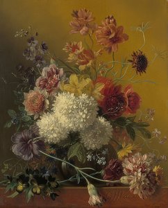 Naturaleza muerta con flores de Georgius Jacobus Johannes van Os