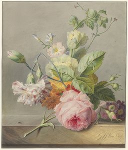 Bodegón de flores de Georgius Jacobus Johannes van Os