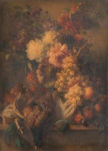 Aves y frutos de Georgius Jacobus Johannes van Os