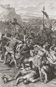 La batalla de Israel contra los amalecitas de Gerard (after) Hoet