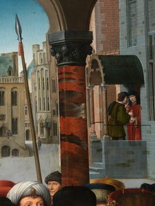 Detalle del Juicio de Cambises de Gerard David