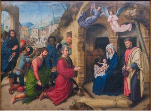 Alemán: Die Anbetung der Könige (copia según Hugo van der Goes) Adoración de los Reyes Magos de Gerard David