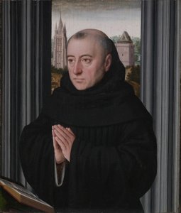 Retrato de un monje, principios del siglo XVI (óleo sobre madera)