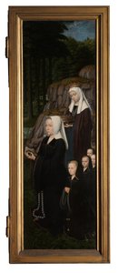 Tabla derecha del Bautismo de Cristo, c.1502-08 (óleo sobre tabla) de Gerard David